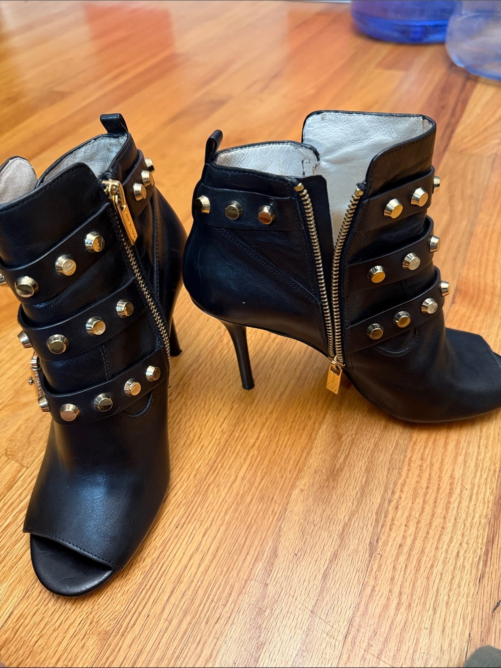 Michael Kors Lawson Open-Toe Ankle Boot Black